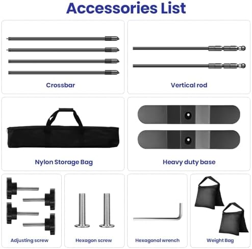 10 x 8ft Photo Heavy Duty Backdrop Stand Kit in 10 x 8ft, alternate view 5