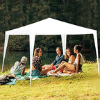 10'x10' Canopy Tent, Party Wedding BBQ Tent, Heavy Duty Gazebo Shelter Pavilion Cater w/4 Removable Sidewalls, alternate view