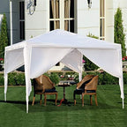 10'x10' Canopy Tent with 4 Removable Sidewalls Windows, Heavy Duty Party Tent, Large Outdoor Wedding Tents, alternate view 5