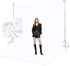 10 X10 FT White Backdrop Screen for Photography, Background Cloth for Soft Light, White Backdrop Curtain for