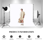 10 X10 FT White Backdrop Screen for Photography, Background Cloth for Soft Light, White Backdrop Curtain for, alternate view