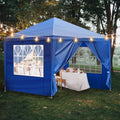 10'x10' Outdoor Canopy Tent, Party Tent with 4 Removable Sidewalls, Event Tents for Parties, Outside Waterproof