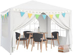10'x10' Outdoor Canopy Tent Patio Camping Gazebo Storage Shelter Pavilion Cater Party Wedding BBQ Events Tent