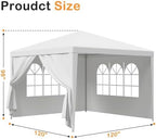 10'x10' Outdoor Canopy Tent Patio Camping Gazebo Storage Shelter Pavilion Cater Party Wedding BBQ Events Tent, alternate view