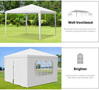 10'x10' Outdoor Canopy Tent Patio Camping Gazebo Storage Shelter Pavilion Cater Party Wedding BBQ Events Tent, alternate view