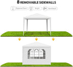 10'x10' Outdoor Canopy Tent Patio Camping Gazebo Storage Shelter Pavilion Cater Party Wedding BBQ Events Tent, alternate view