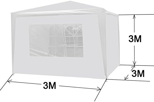 10 x10 Outdoor Gazebo White Canopy with sidewalls Party Wedding Tent Cater Events Pavilion Beach BBQ (10'X10'), alternate
