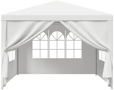 10 x10 Outdoor Gazebo White Canopy with sidewalls Party Wedding Tent Cater Events Pavilion Beach BBQ (10'X10'), alternate