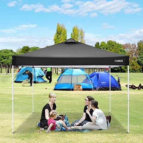 10'x10' Pop Up Canopy Tent Straight Leg Commercial Instant Canopy Pop Up Canopy with Sidewalls Outdoor Sun Shade, alternate