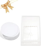 10"x10"x5" Cake Box, 36 Sets White Cake Box with Window & 36 Sets 10" White Cake Round Boards, for Cake, Treat, alternate