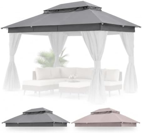 10'x13' Gazebo Replacement Double Canopy Top