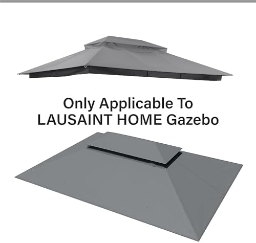 10'x13' Gazebo Replacement Double Canopy Top, alternate view 2