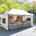 10'x20' Heavy Duty Pop up Canopy Tent with 3 Removable Sidewalls