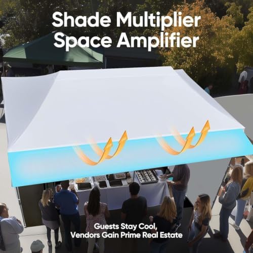 10'x20' Heavy Duty Pop up Canopy Tent with 3 Removable Sidewalls, alternate view 4