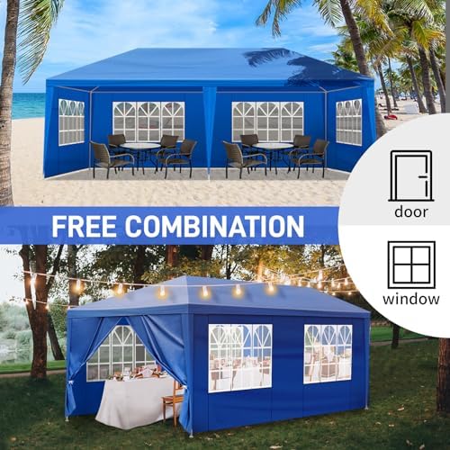 10'x20' Outdoor Canopy Tent, Party Tent with 6 Removable Sidewalls, Event Tents for Parties, Outside Waterproof, alternate