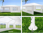 10'x20' Party Tent, Outdoor Wedding Canopy Tent, alternate view 5