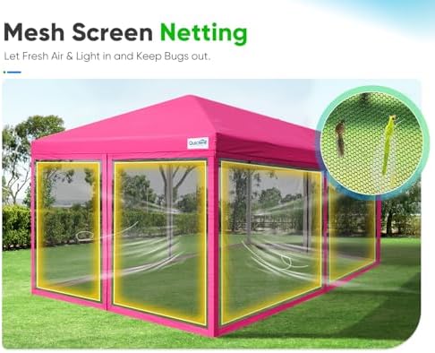 10'x20' Pop up Screened Canopy Tent with Mosquito Netting, alternate view 4
