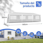 10'x30' Canopy Tent with 5 Removable Sidewalls Windows, Heavy Duty Party Tent, Large Outdoor Wedding Tents, alternate view 2