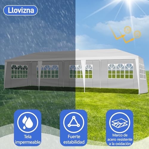 10'x30' Canopy Tent with 5 Removable Sidewalls Windows, Heavy Duty Party Tent, Large Outdoor Wedding Tents, alternate view 3