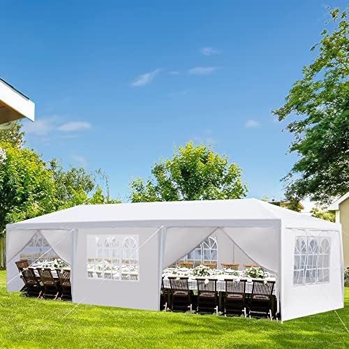 10'x30' Canopy Tent with 8 Removable Sidewalls Windows, Heavy Duty Party Tent, Large Outdoor Wedding Tent Canopy, alternate