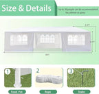 10'x30' Outdoor Canopy Tent, Party Tent with 7 Removable Sidewalls, Event Tents for Parties, Outside Waterproof, alternate