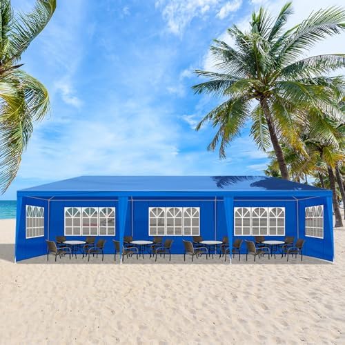 10'x30' Outdoor Canopy Tent, Party Tent with 8 Removable Sidewalls, Event Tents for Parties, Outside Waterproof, alternate