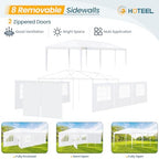 10'x30' Party Tent with Removable Sidewalls, Large Canopy Tent for Weddings, BBQ, Parties, Patio Camping Gazebo, alternate
