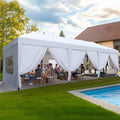 10'x30' Pop up Canopy with Sidewalls in White