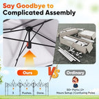 10'x30' Pop up Canopy with Sidewalls in White, alternate view 4