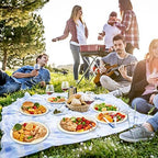 100% Compostable Oval Paper Plates 12 inch 300 Pack, White in Extra Large in 12 in White, alternate view 7