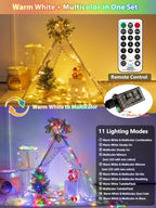 100 LED 42.8FT Connectable Color Changing Christmas Light with Remote Timer, alternate view 2