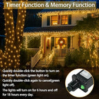 100 LED Connectable String Lights, 33FT Christmas Lights Outdoor Indoor, alternate view 4