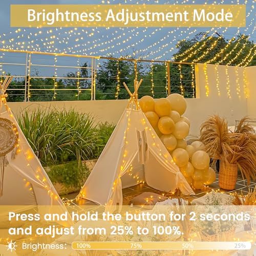 100 LED Connectable String Lights, 33FT Christmas Lights Outdoor Indoor, alternate view 5