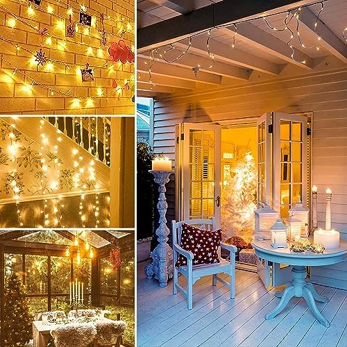 100 LED Connectable String Lights, 33FT Christmas Lights Outdoor Indoor, alternate view 6