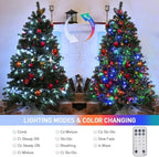 100 LED Cool White & Multicolor Christmas Lights Indoor, alternate view 2