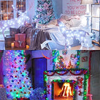 100 LED Cool White & Multicolor Christmas Lights Indoor, alternate view 5