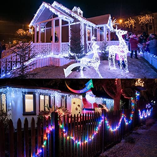 100 LED Cool White & Multicolor Christmas Lights Indoor, alternate view 6