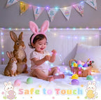 100 LED Easter Fairy Lights Indoor Pastel Christmas Lights USB, alternate view 6