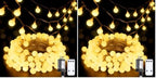 100 LED Globe String Lights Indoor Bedroom, 33ft Classroom Lights (Pack of 2)