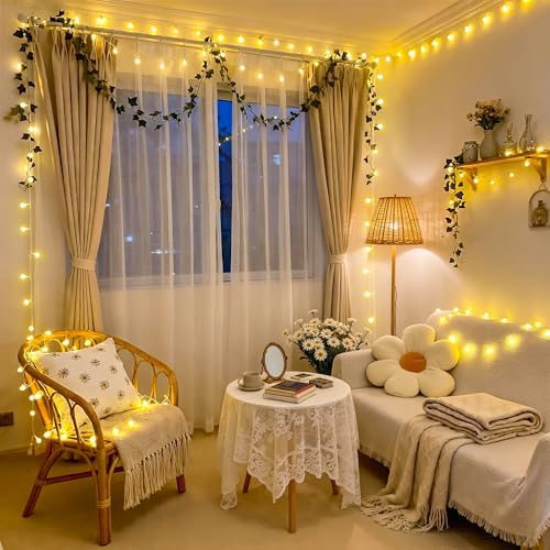100 LED Globe String Lights Indoor Bedroom, 33ft Classroom Lights (Pack of 2), alternate view 2