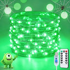 100 LED Green Halloween Fairy Lights Plug in with Remote