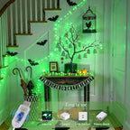 100 LED Green Halloween Fairy Lights Plug in with Remote, alternate view 2