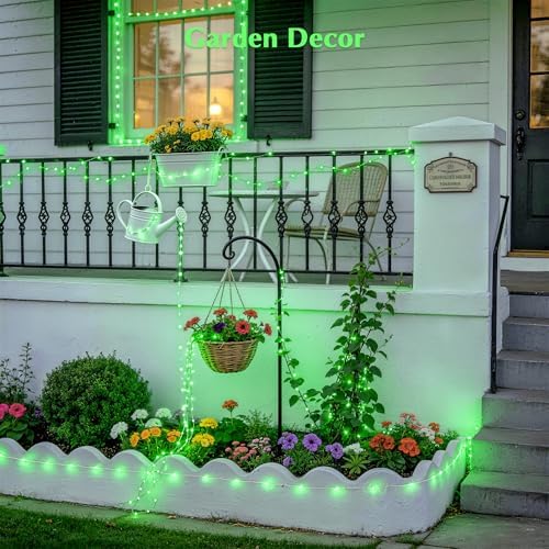 100 LED Green Halloween Fairy Lights Plug in with Remote, alternate view 5