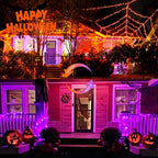 100 LED Orange & Purple Halloween Lights Plug in, alternate view 6