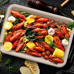 100 Pack 14 in Compostable Natural Disposable Food Crawfish Trays in Nature-100pack, alternate view 2