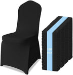 100 Pack Chair Covers for Dining Chairs, Polyester Spandex Chair Cover Stretch Slipcovers for Banquet, Wedding