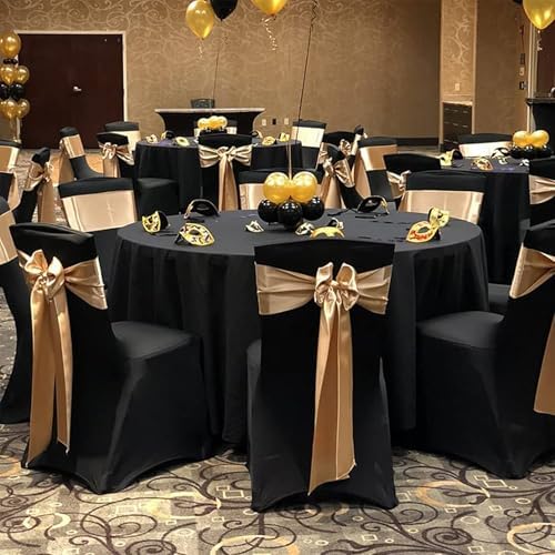 100 Pack Chair Covers for Dining Chairs, Polyester Spandex Chair Cover Stretch Slipcovers for Banquet, Wedding, alternate