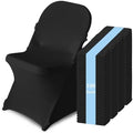 100 Pack Chair Covers for Folding Chairs, Polyester Spandex Chair Cover Stretch Slipcovers for Banquet, Wedding