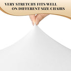 100 Pack Chair Covers for Folding Chairs, Polyester Spandex Chair Cover Stretch Slipcovers for Banquet, Wedding, alternate