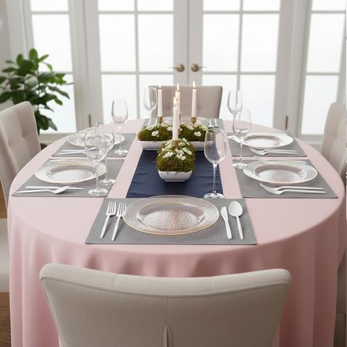 100 Pack Pink Plastic Plates - 6.25 IN Hammered Gold Rimmed Sturdy, Durable And Extra Heavy duty Pink And Gold, alternate